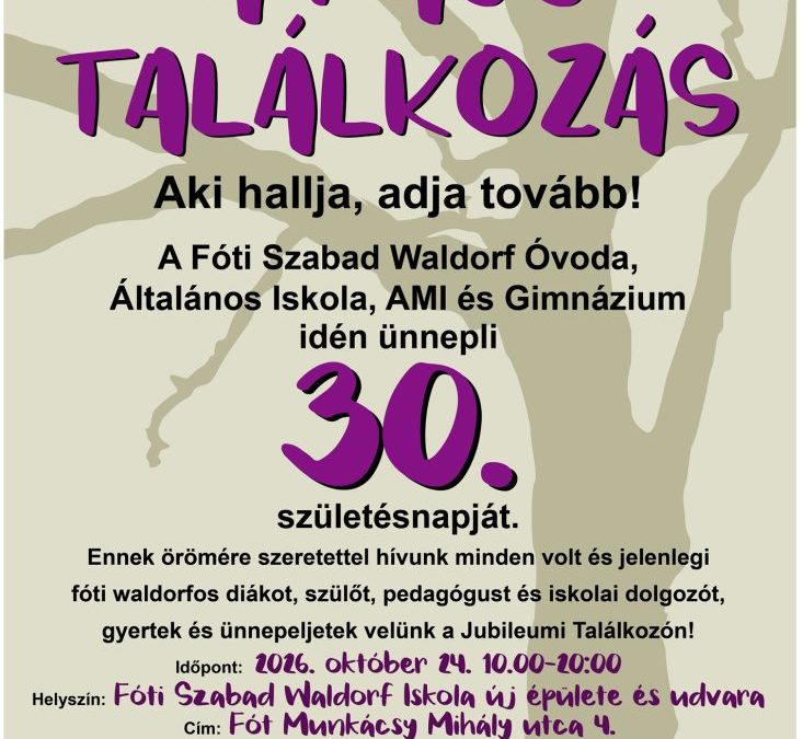 Jubileumi Találkozó – 2026. október 24.